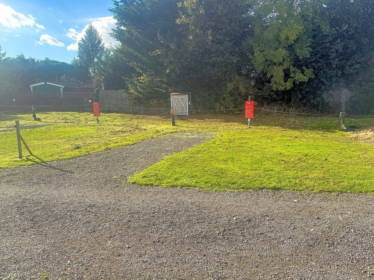 Hardstanding pitches at The Red Lion campsite